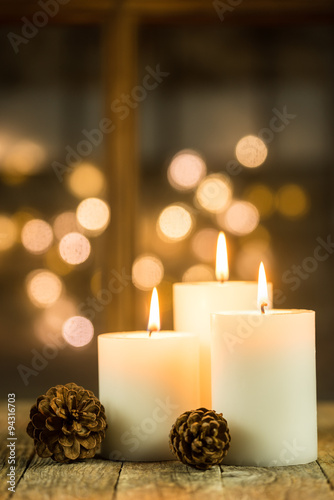 Weihnachtsstimmung Kerzen Romantisch Lichter
