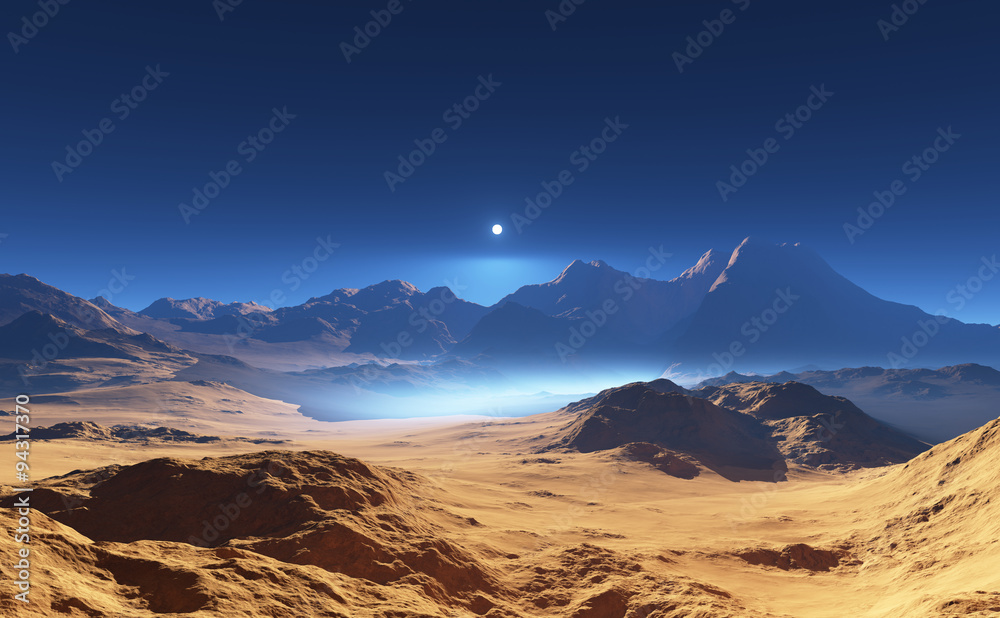 Fototapeta premium Fantasy desert landscape
