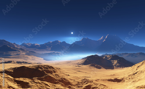 Fantasy desert landscape