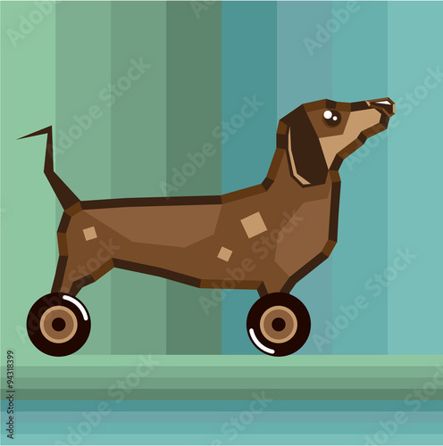Dog on Wheels