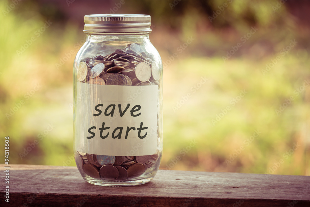 save money for investment concept money in the glass with filter effect retro vintage style save money for investment concept money in the glass with filter effect retro vintage style