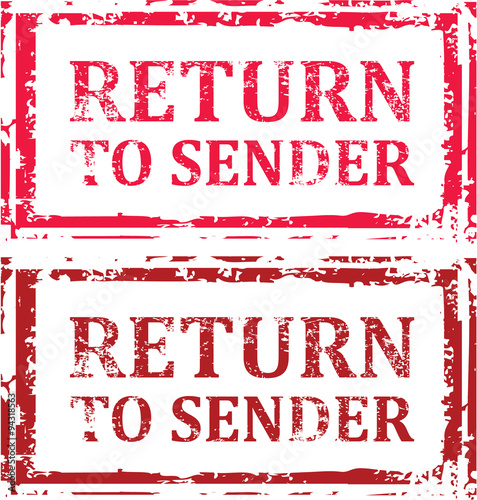 Return To Sender Grunge Stamp