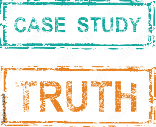 Case Study Stamp Truth Stamp Vector