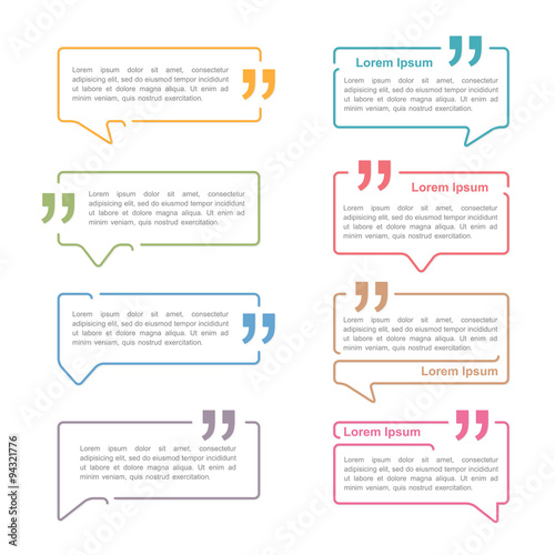 Speech Bubbles with Quotes