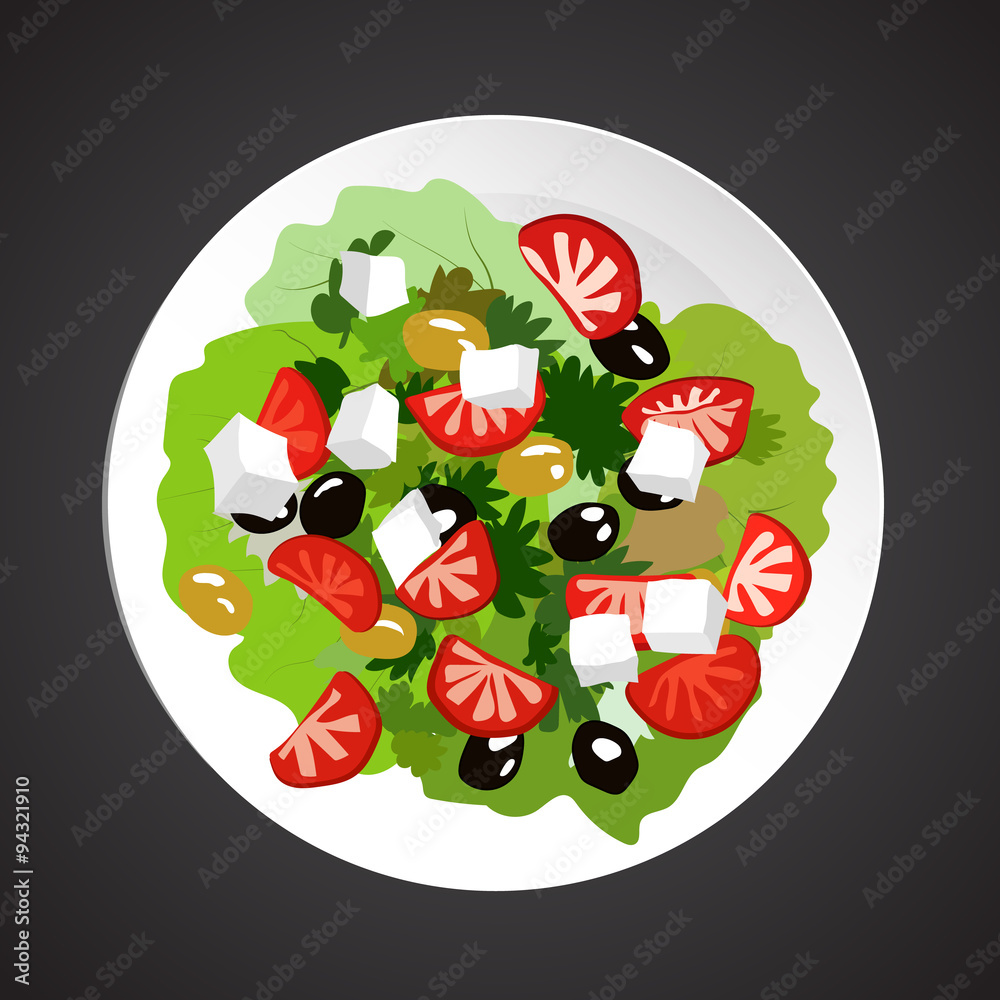 Salad illustration Salad illustration