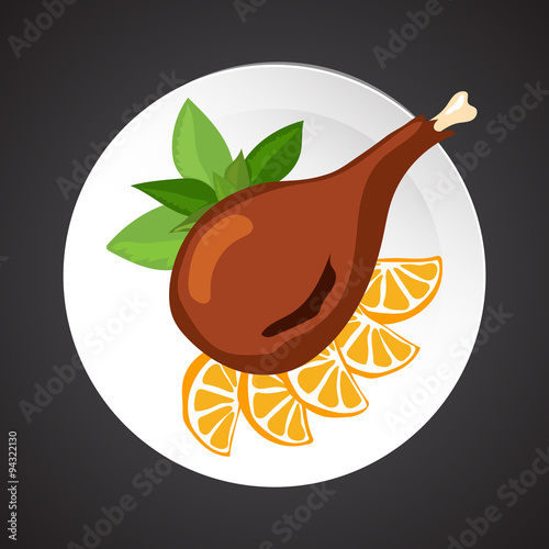 Turkey shin illustration