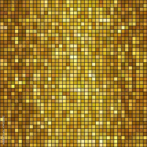 Vector golden mosaic background