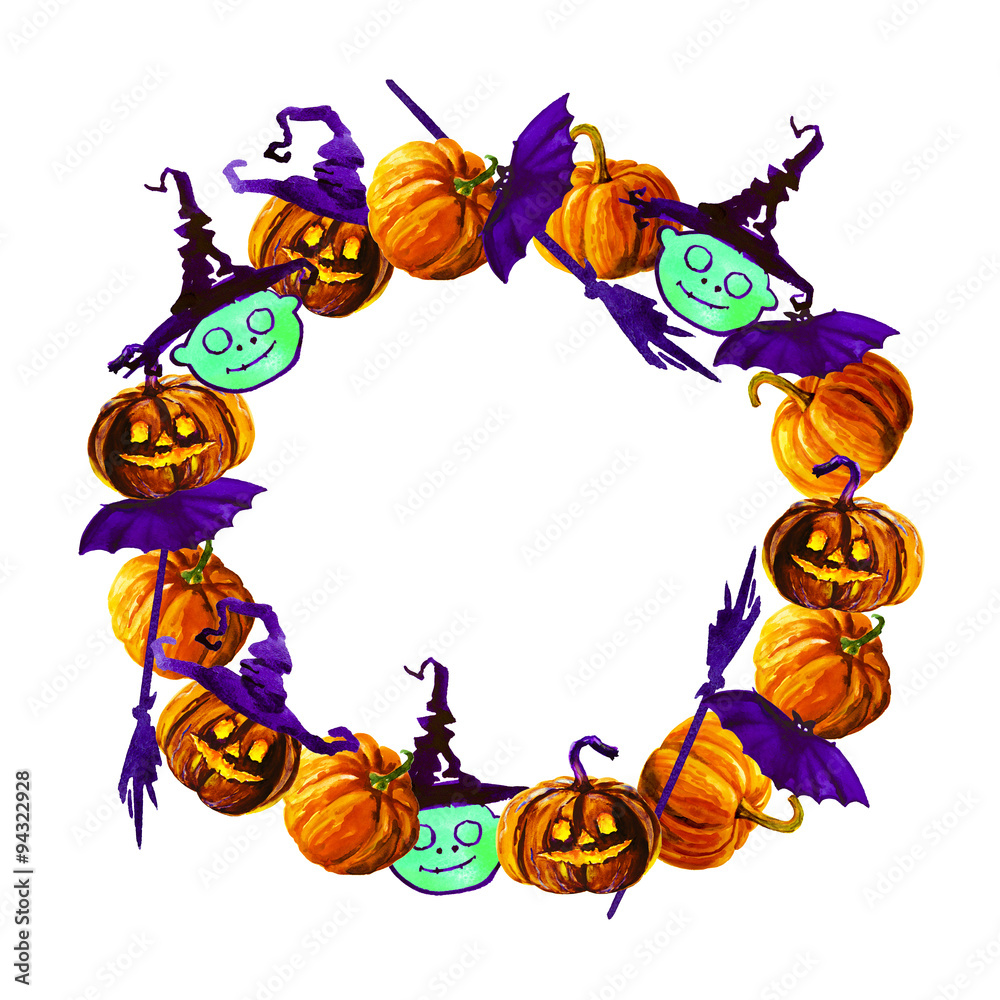 Halloween border for design