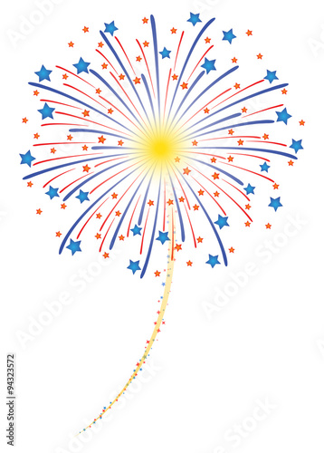 Fireworks celebration vector illustration