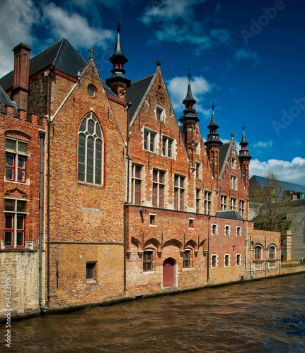 Houses in Bruges  Beglium