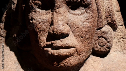 An example of a Mayan Sculpture head. This scupltures are the ancient Mayan civilization