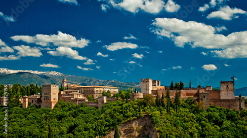 The famous Alhambra in Granada  Spain