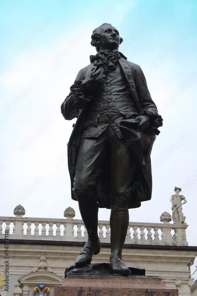 Naklejka premium Goethe Denkmal in Leipzig