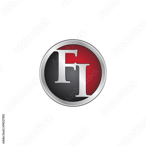 FI initial circle logo red