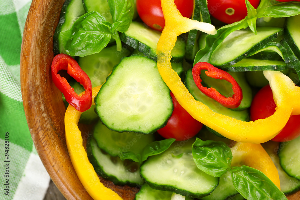 Vegetable salad background Vegetable salad background