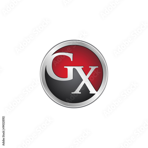 Free Download GX initial circle logo red - GFXLoad