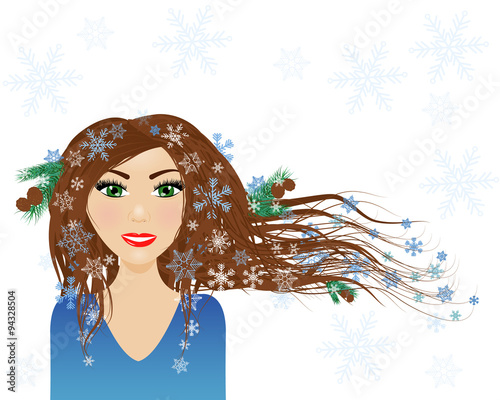 Winter female character