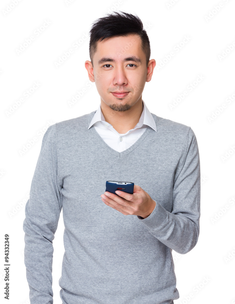 Young Businessman use of the mobile phone Young Businessman use of the mobile phone