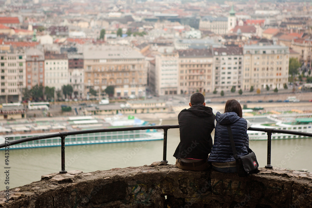 The couple, Budapest.