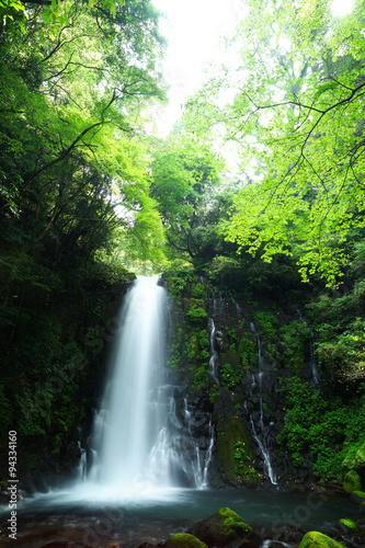 熊本県西原村 白糸の滝（縦）