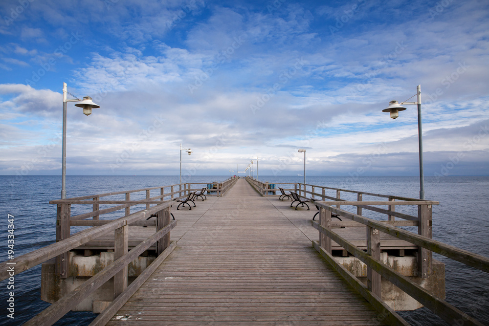 Seebrücke Bansin an der Ostsee in Mecklenburg Vorpommern Seebrücke Bansin an der Ostsee in Mecklenburg Vorpommern