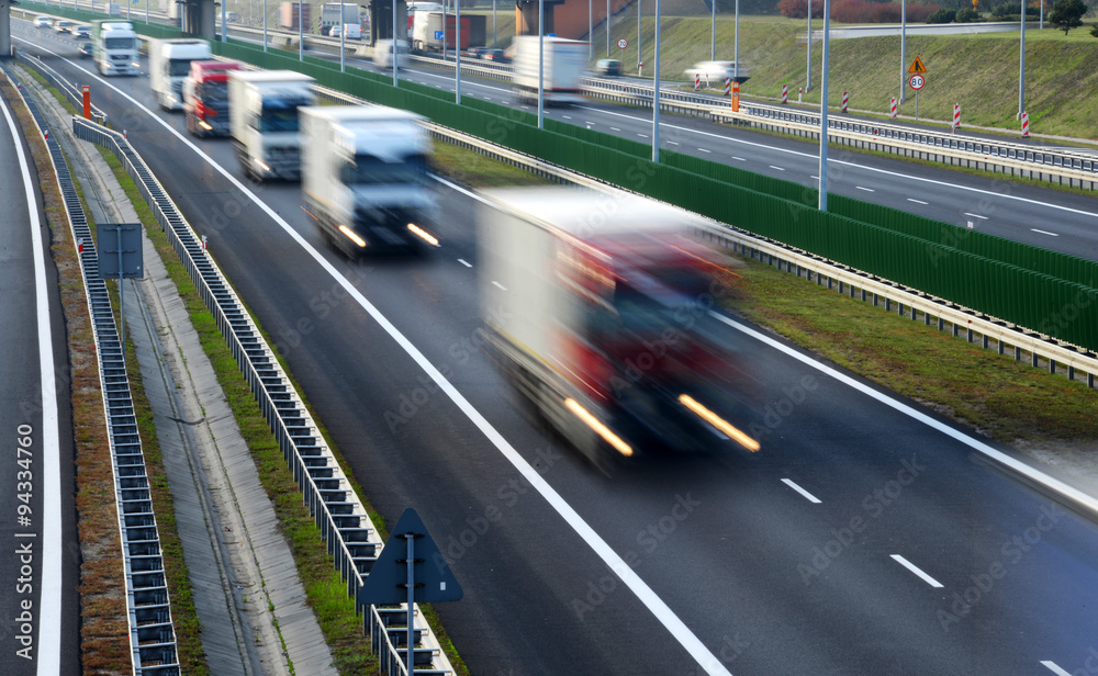 Four lane controlled-access highway in Poland Four lane controlled-access highway in Poland