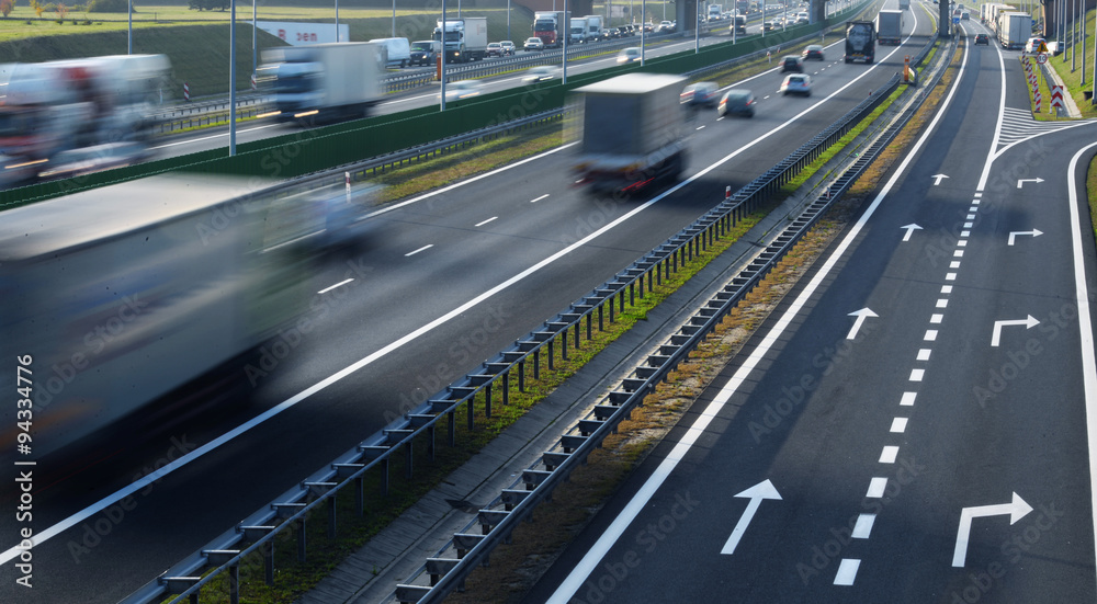 Four lane controlled-access highway in Poland