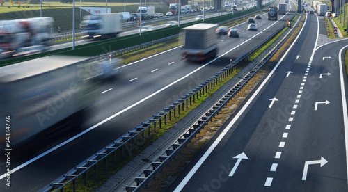 Four lane controlled-access highway in Poland