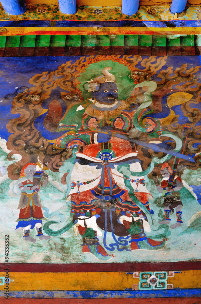Obraz premium Old buddhist fresco