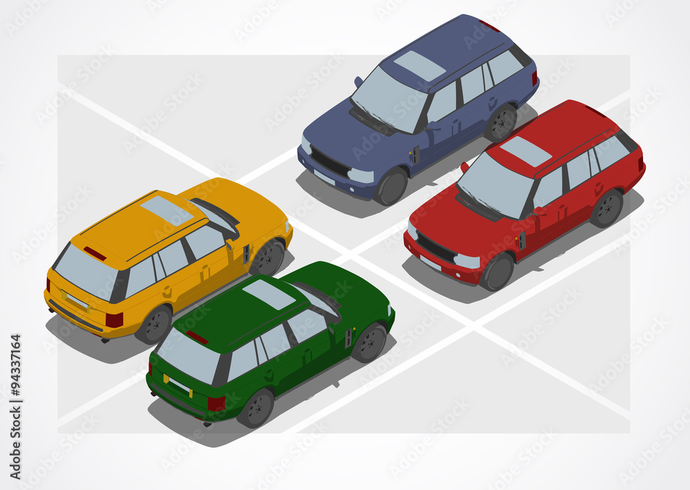 Crossover car for Isometric world Crossover car for Isometric world