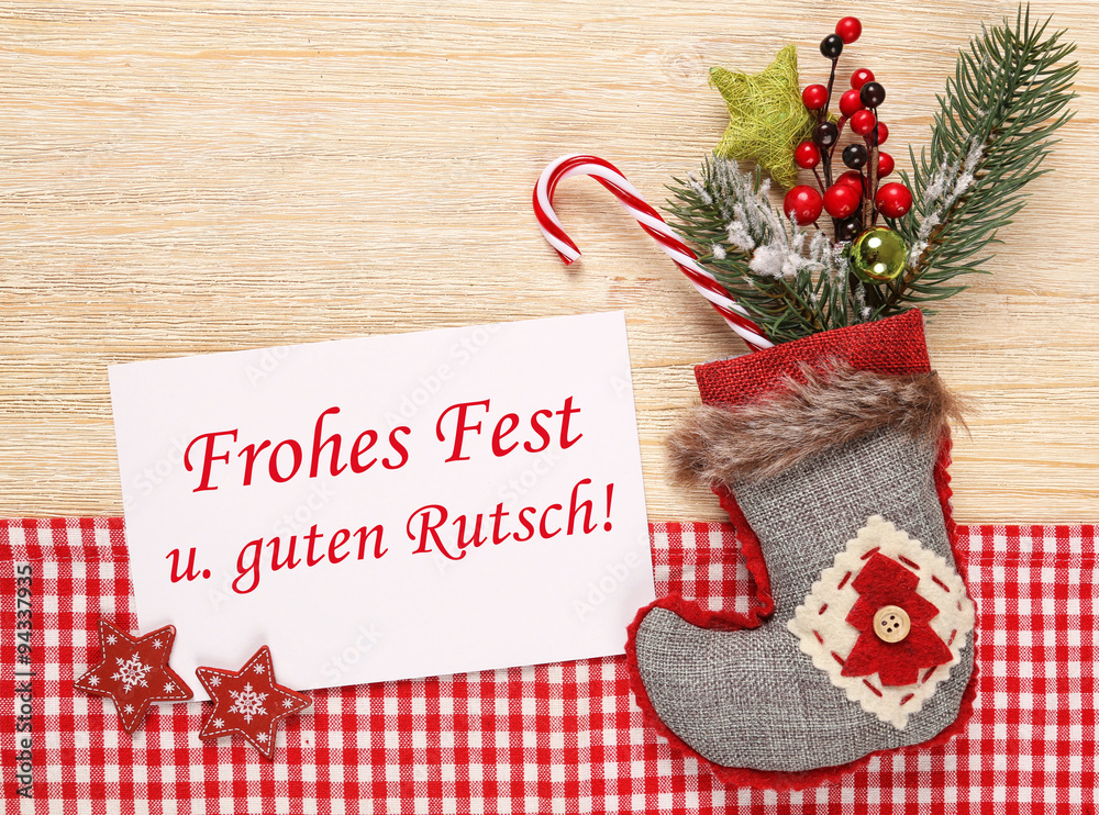 Frohes Fest u. guten Rutsch! StockFoto Adobe Stock