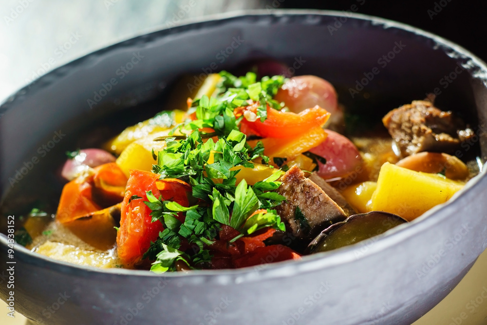 roasted vegetables with meat roasted vegetables with meat