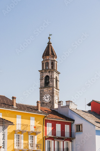 Ascona, Stadt, Lago Maggiore, See, Kirche, santi pietro e paolo, Seerundfahrt,  Sehenswürdigkeiten, Tessin, Schweiz