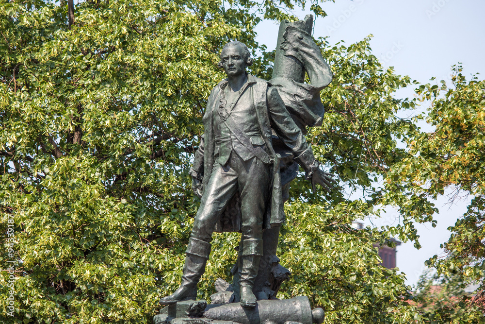 Jean Vauquelin Monument at Vauquelin Square Montréal Québec Canada