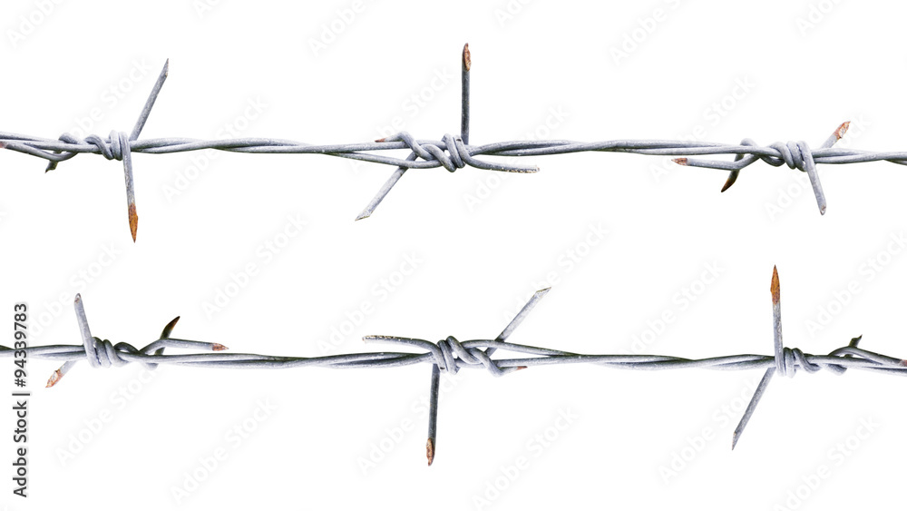 Steel sharpe fence isolated Steel sharpe fence isolated