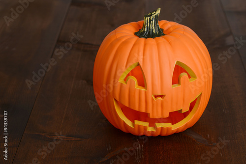 Plastic halloween pumpkin decoration