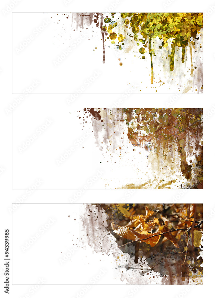 Fototapeta premium Herbstgrüße