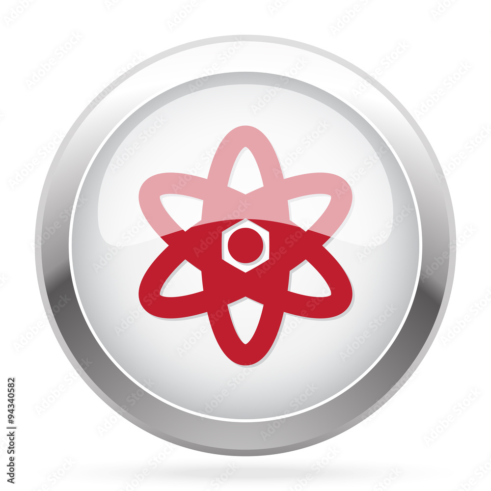 Red Nuclear icon on chrome web button
