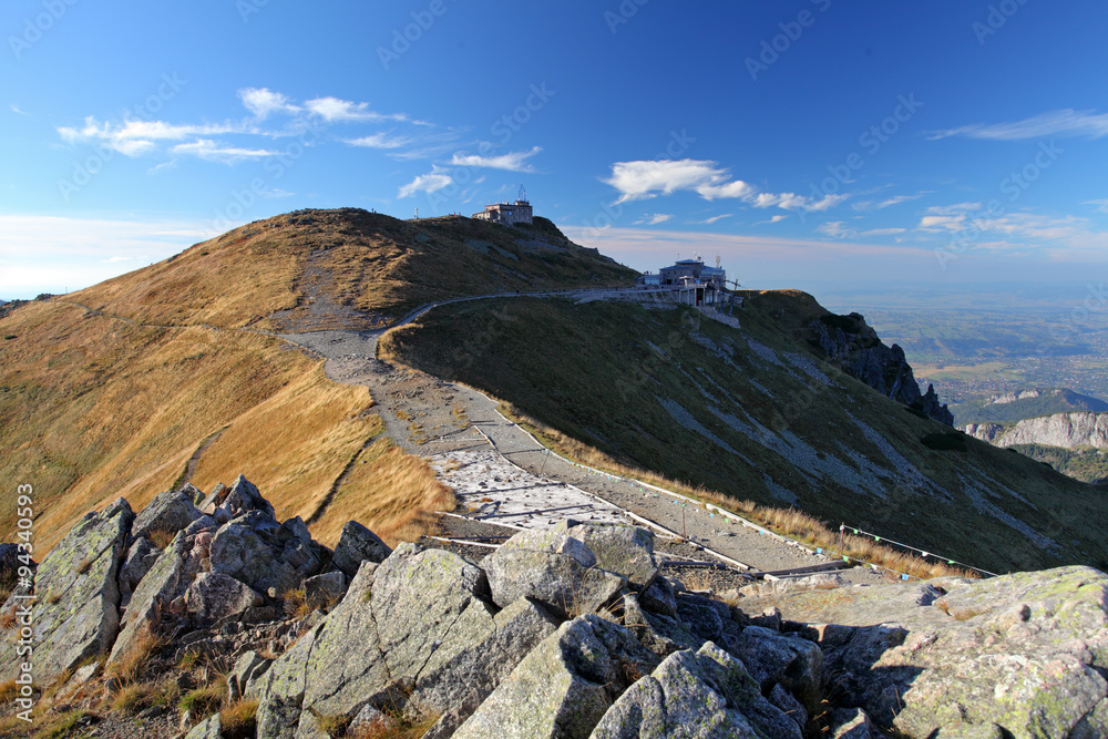 Tatra Mountain, Poland, view from Kasprowy Wierch mount top cabl