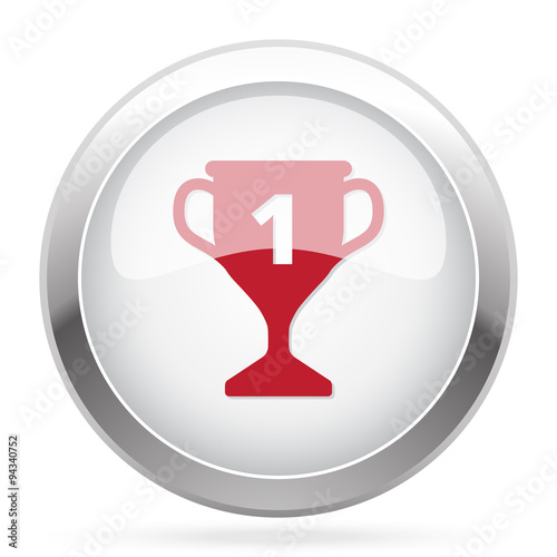 Red Trophy icon on chrome web button
