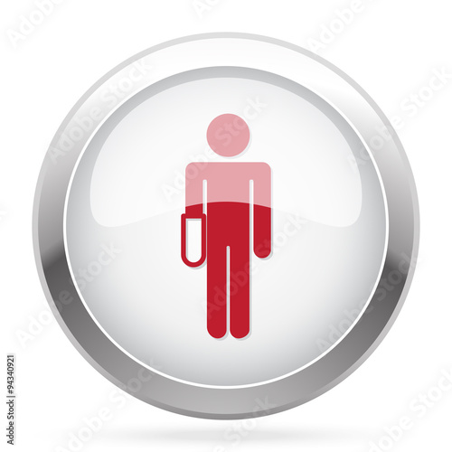 Red Hand icon on chrome web button