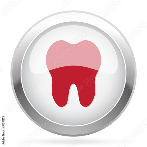 Red Tooth icon on chrome web button