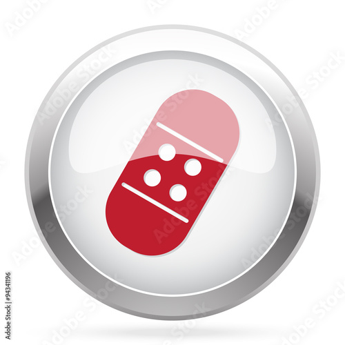 Red Band Aid icon on chrome web button