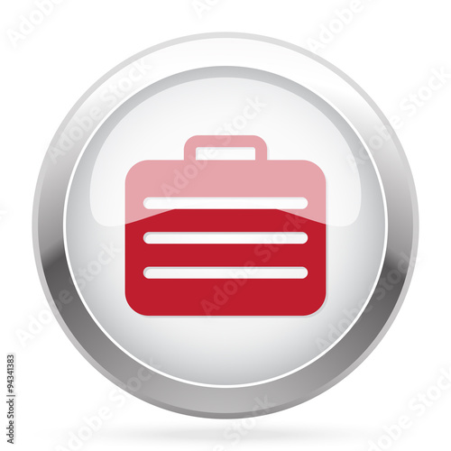 Red Travel Case icon on chrome web button