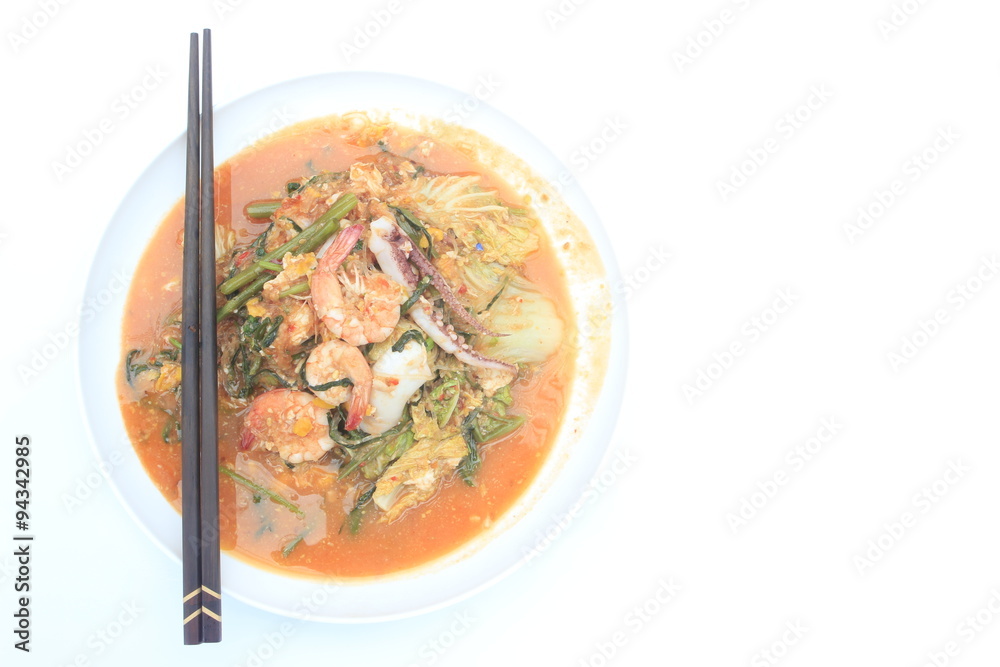 Seafood Sukiyaki.
Seafood Sukiyaki.