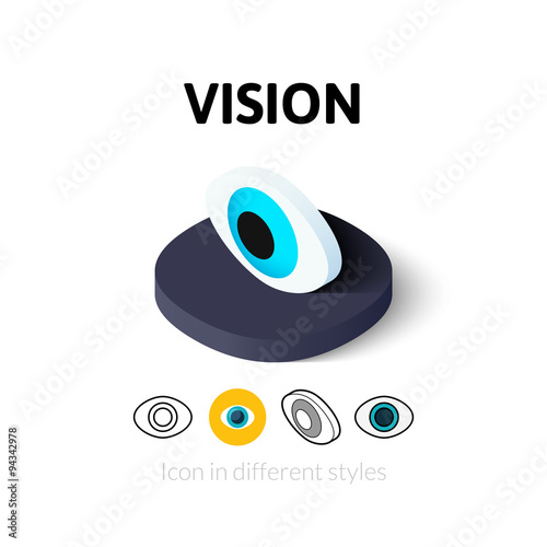 Vision icon in different style