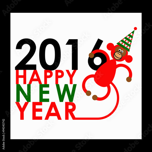 Новогодняя иллюстрация 2016