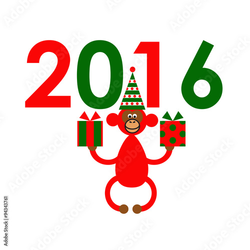 Новогодняя иллюстрация 2016