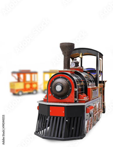 Steam train from the children's amusement park
