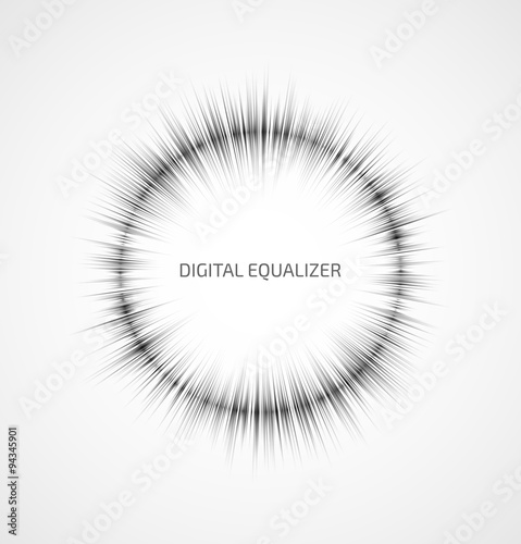 Abstract music equalizer